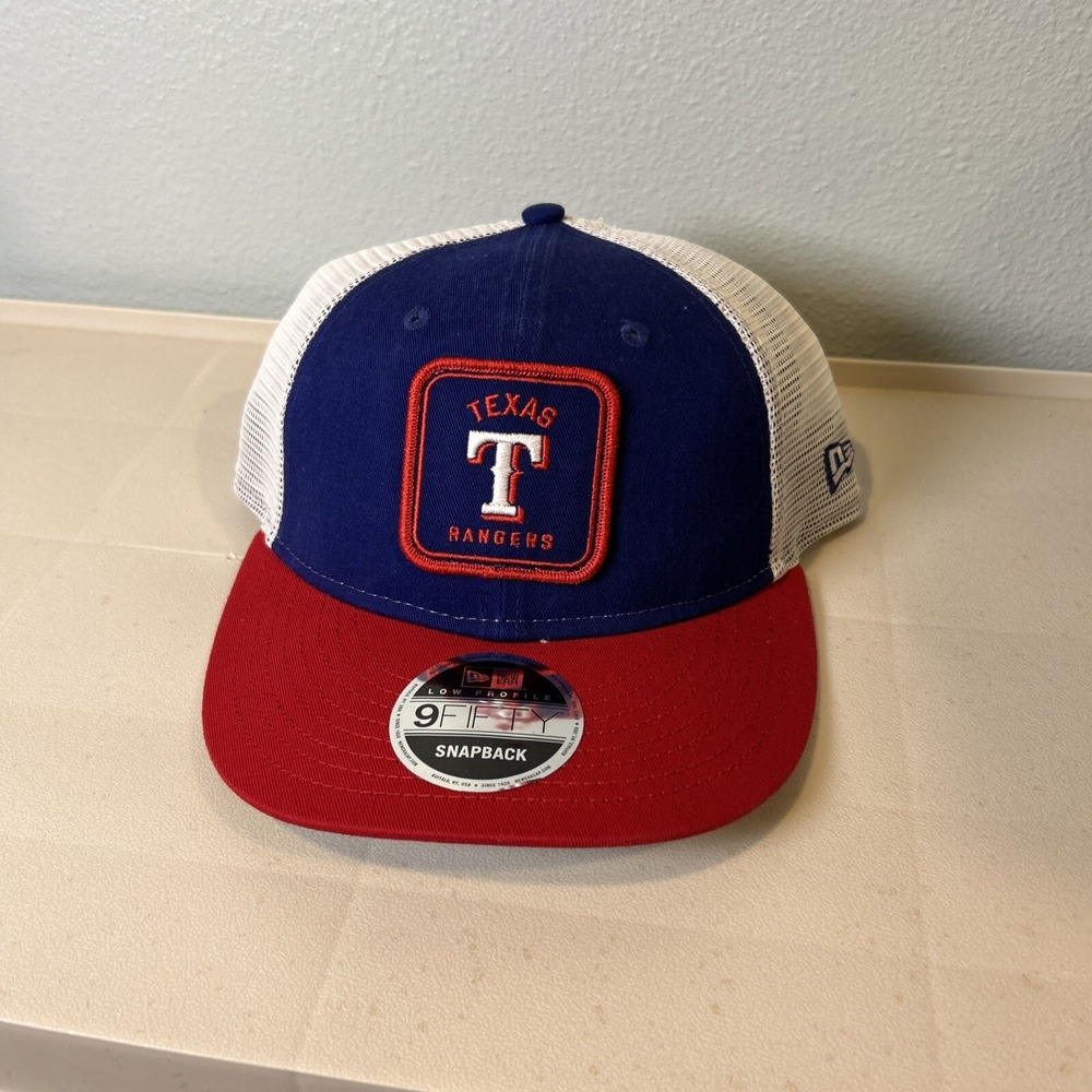 New Era Texas Rangers Snapback 9FIFTY Adjustable Mesh Trucker Hat 60370901 NEW